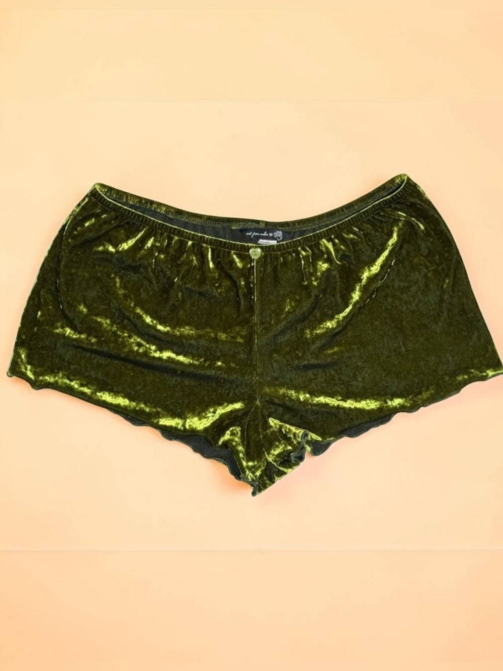 ✨UO✨Out From Under X Only Hearts✨ ✨Olive Green Velvet Boyshort✨